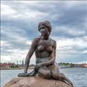 Picture Of Little Mermaid Statue In Copenhagen