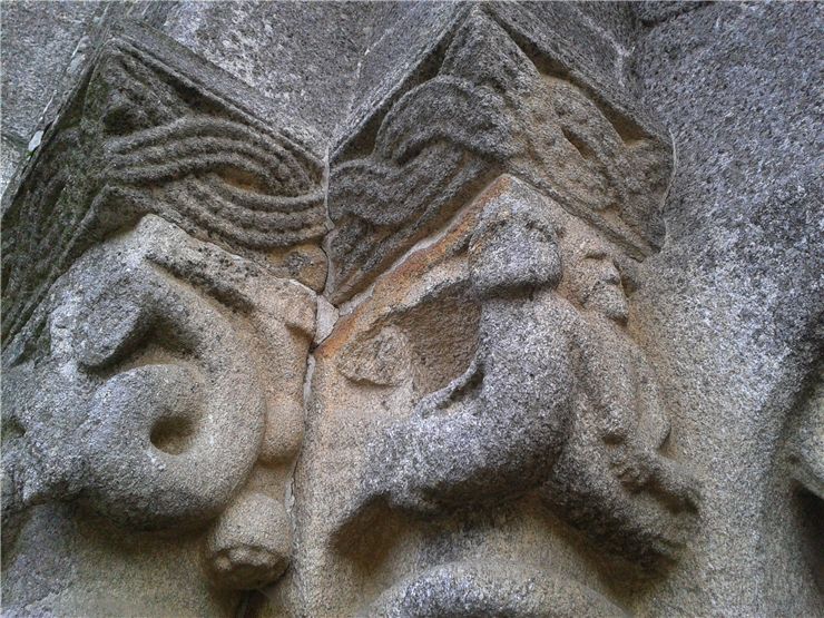 Picture Of Mermaid In A Rio Mau Monastic Church Rebuilt In 1151
