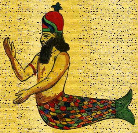 Picture Of Merman As Semitic God Dagon