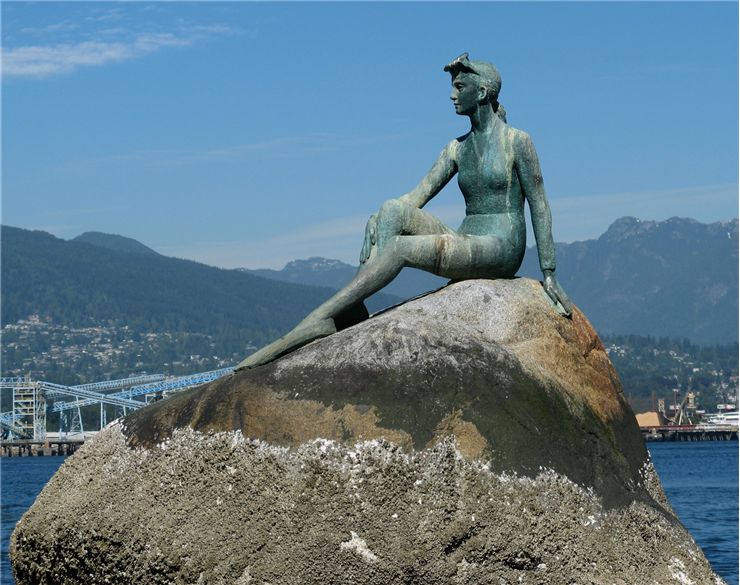 Picture Of Statue Similar To The Little Mermaid In Vancouver
