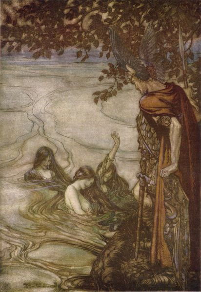 Picture Of The Rhine Maidens Warn Siegfried